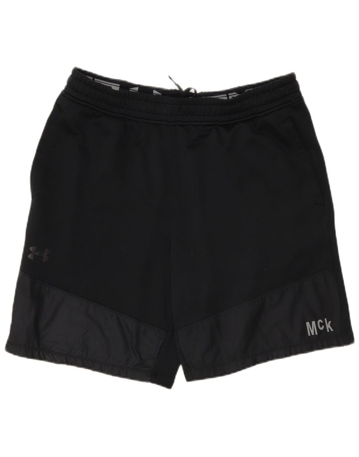 Under Armour Pantalones cortos deportivos para hombre, talla grande, negro