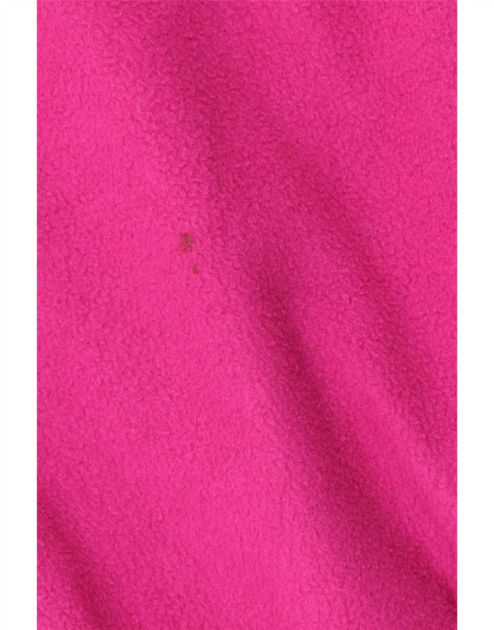 Tecnica - Jersey de forro polar con cuello y cremallera para hombre, poliéster rosa grande