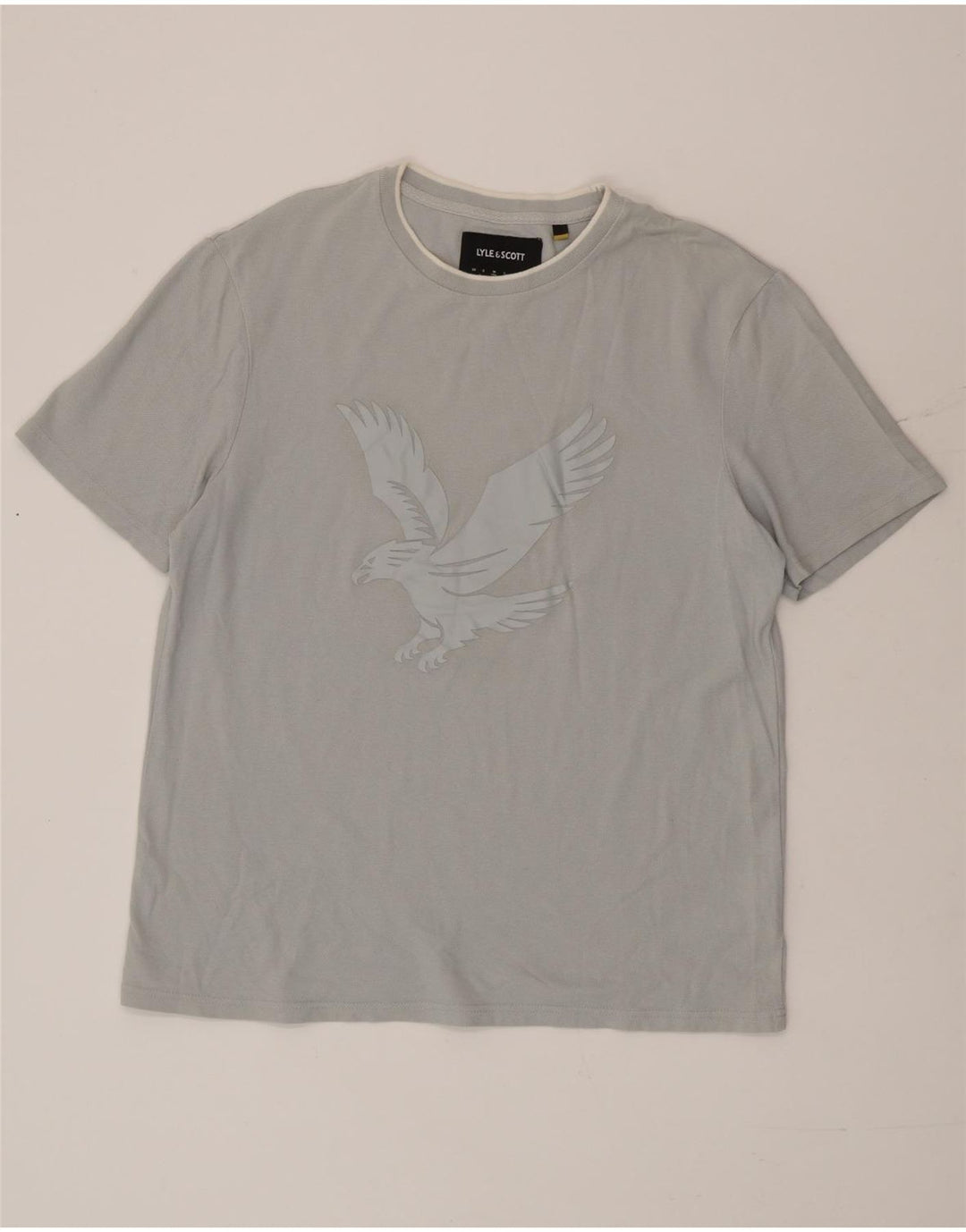 Lyle & Scott Camiseta gráfica de ajuste relajado para hombre Top de algodón azul medio