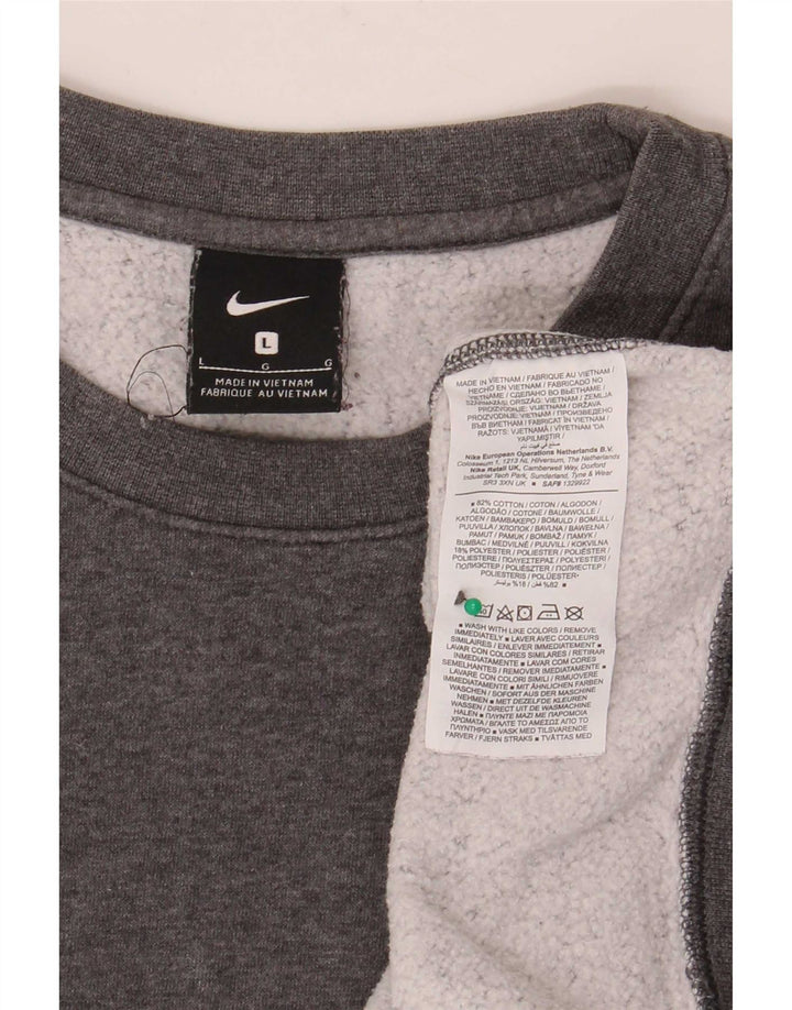 Nike Hombre Eagles Graphic Sudadera Jumper Grande Gris Algodón