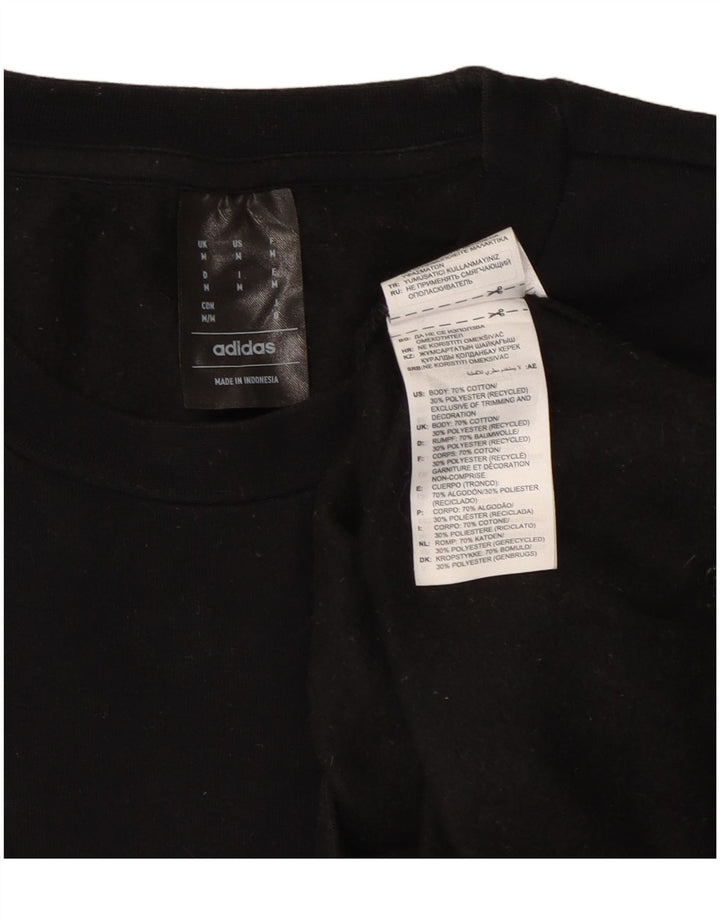 ADIDAS Hombre Sudadera Jumper Mediano Negro Algodón