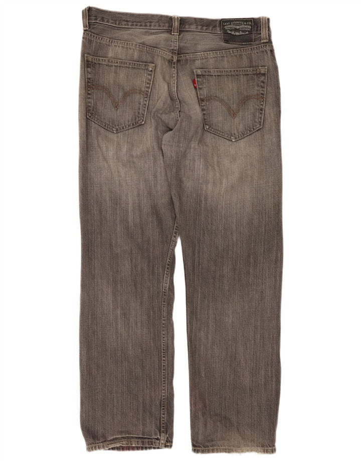 LEVI'S Vaqueros rectos 505 para hombre W33 L30 Algodón gris