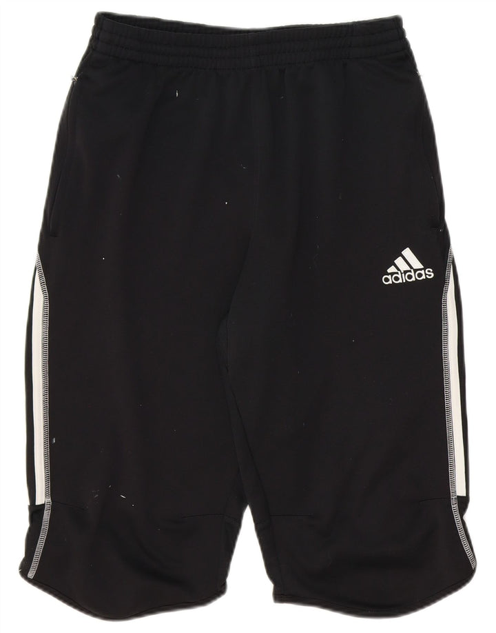 Adidas Bermudas Deportivas para Hombre Pantalones Cortos Medianos Negro Poliéster