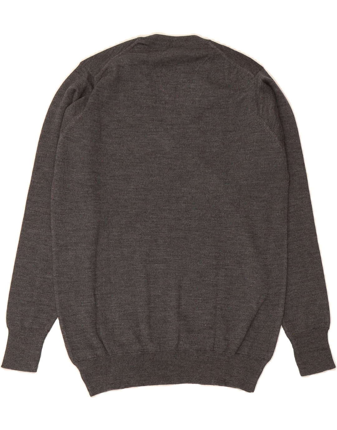 VITTORIA Womens V-Neck Jumper Sweater UK 14 Medium Grey Wool Vintage VITTORIA and Second-Hand VITTORIA from Messina Hembry 