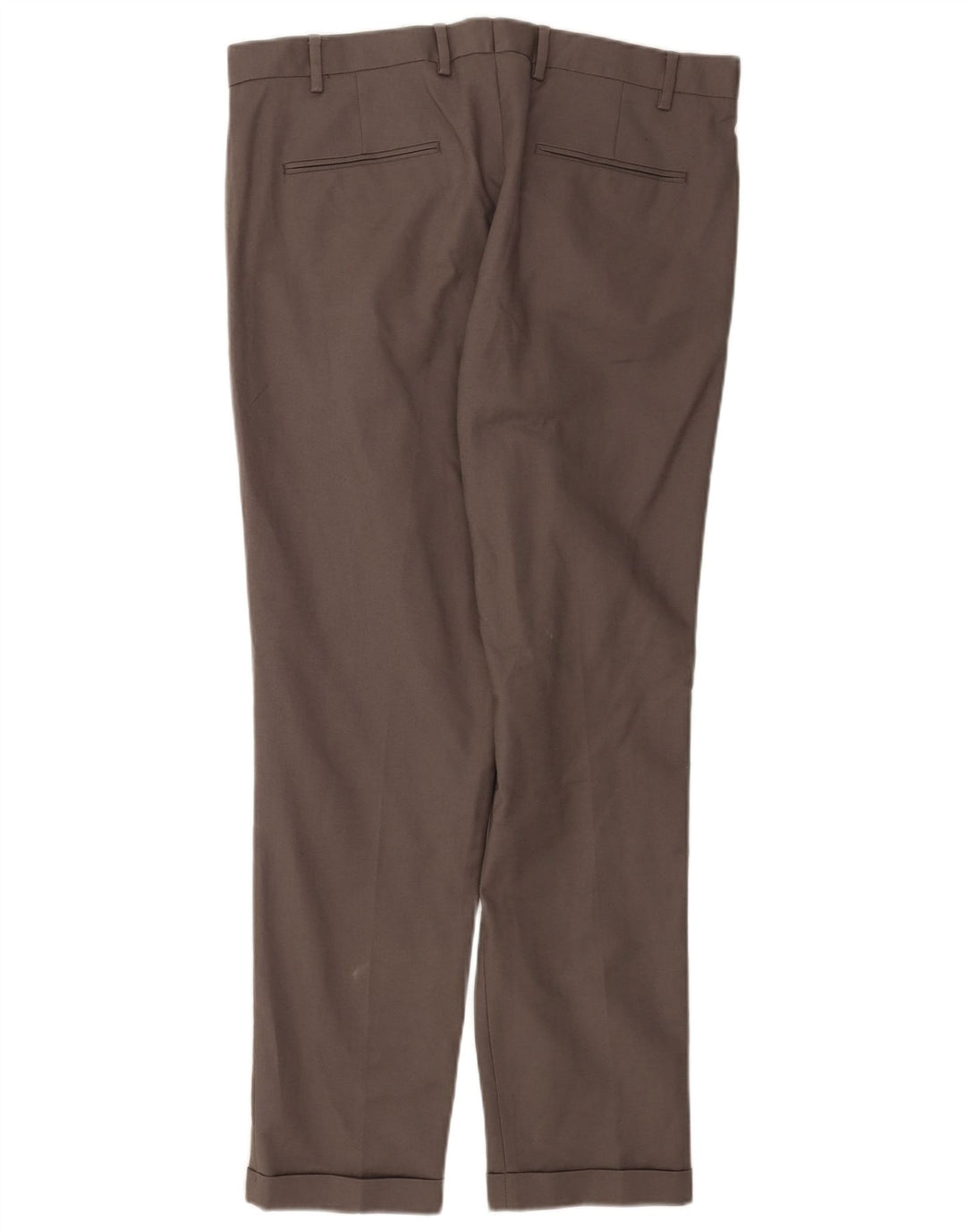Marks & Spencer Pantalones de traje ajustados para hombre W36 L31 Algodón gris