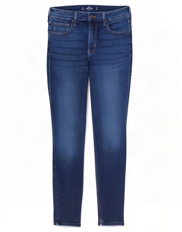 Hollister Jeans súper ajustados de talle alto para mujer US 5 Small W27 L26 Azul