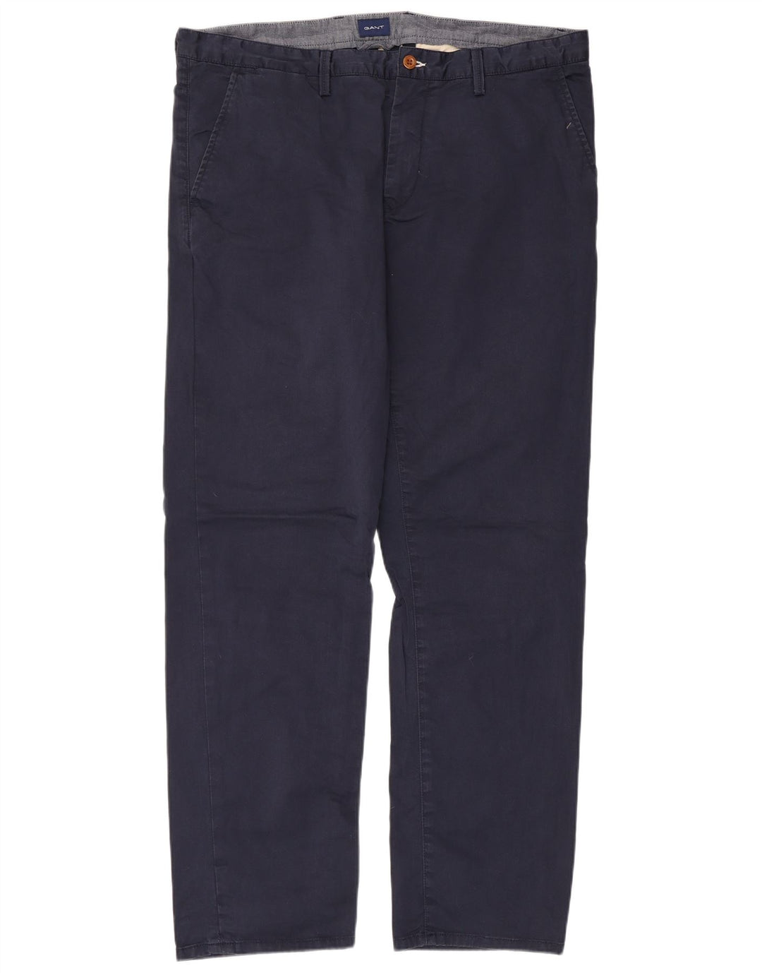 GANT Pantalón chino recto para hombre W40 L34 Azul marino Algodón