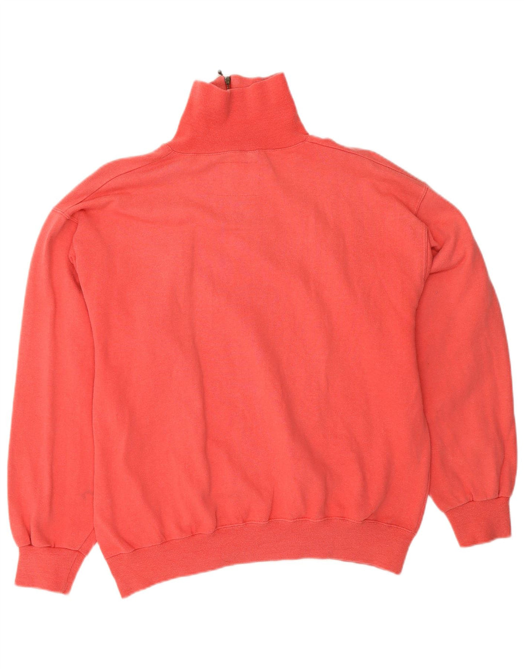 CHAMPION Sudadera con cuello y cremallera para mujer UK 14 Medium Red Cotton