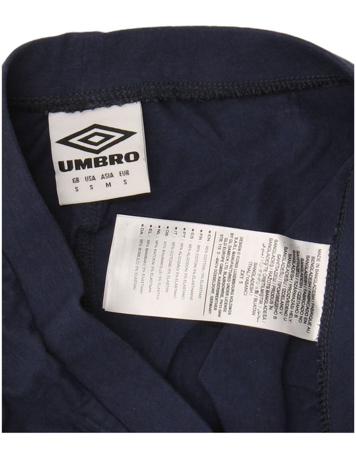 UMBRO Leggings gráficos para mujer UK 10 Smal Azul marino Algodón