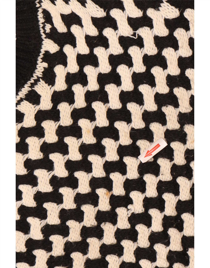 Rip Curl suéter de cuello redondo para mujer US 8 mediano negro a rayas