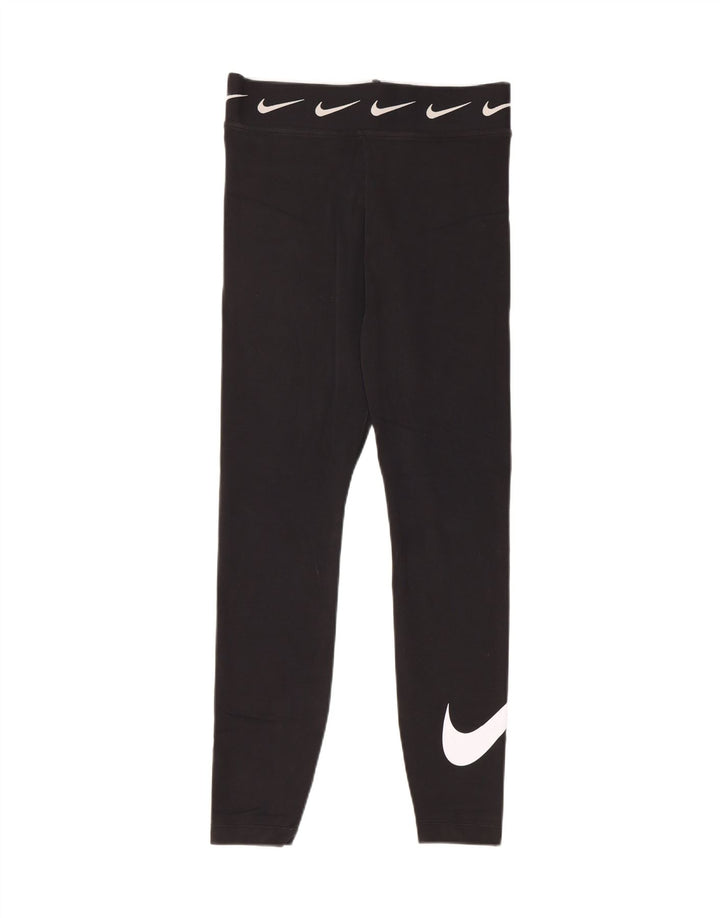 NIKE Leggings gráficos para mujer UK 40 Mediano Algodón negro