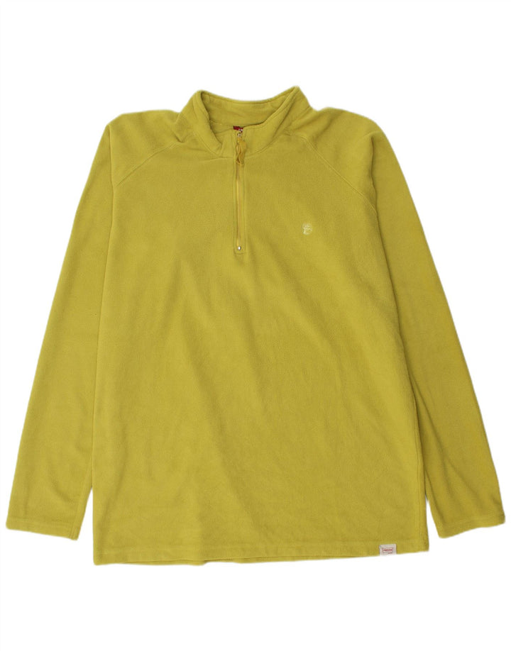 Carrera Jersey polar con cuello con cremallera para hombre 2XL Poliéster verde