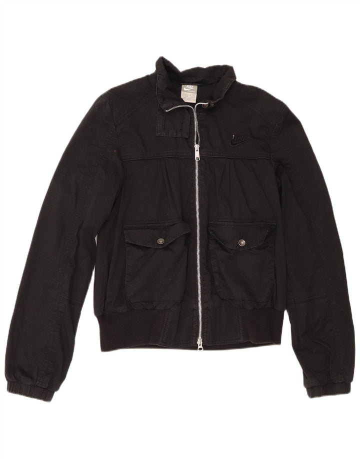 Nike Chaqueta Bomber para Mujer Reino Unido 10/12 Mediano Negro Algodón