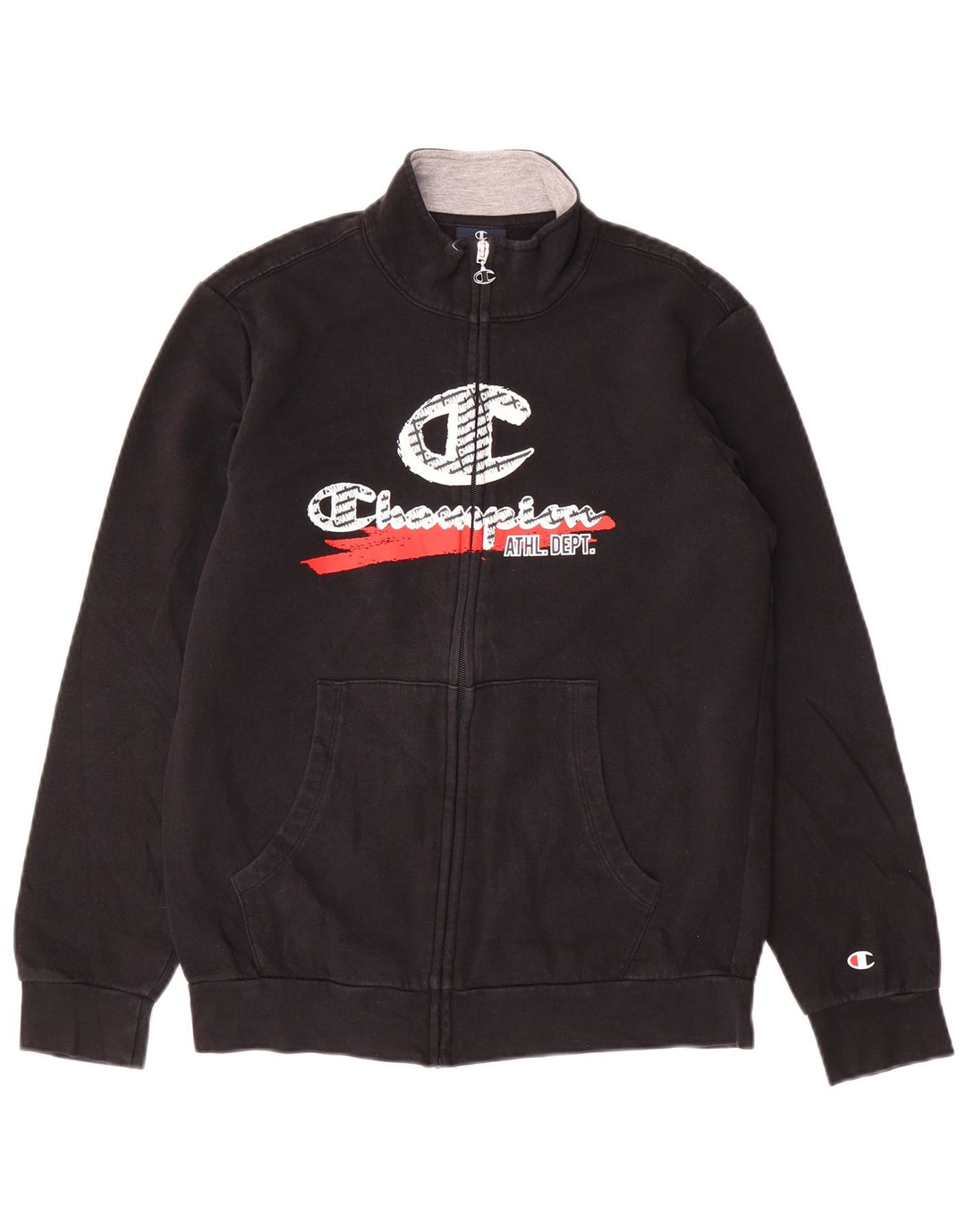 CHAMPION Chaqueta de chándal con gráfico para niños 13-14 años XL Algodón negro