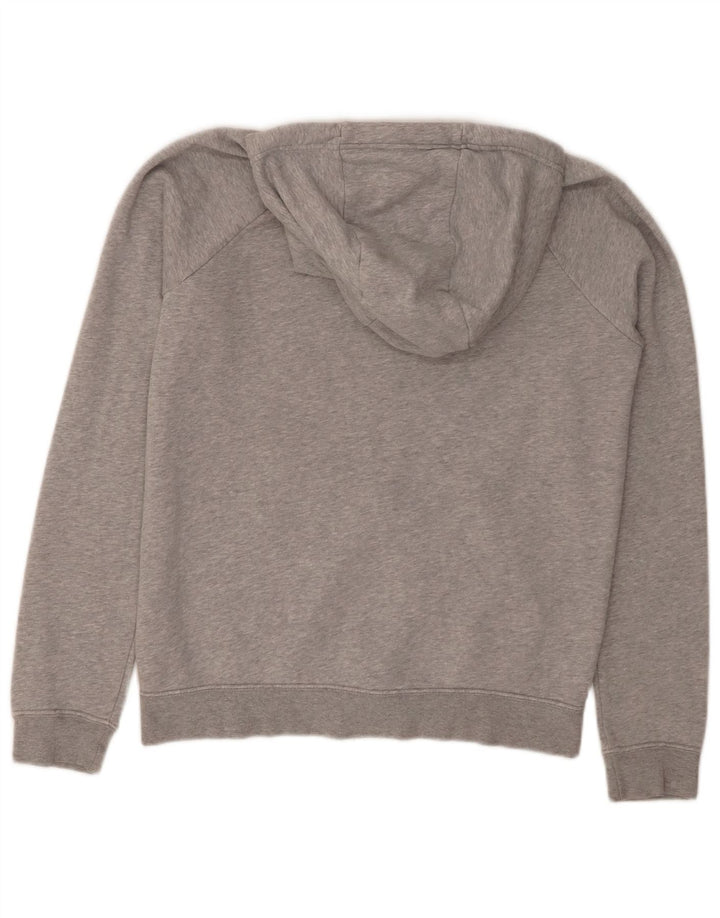 NIKE Sudadera con capucha y cremallera para hombre, talla pequeña, algodón moteado gris