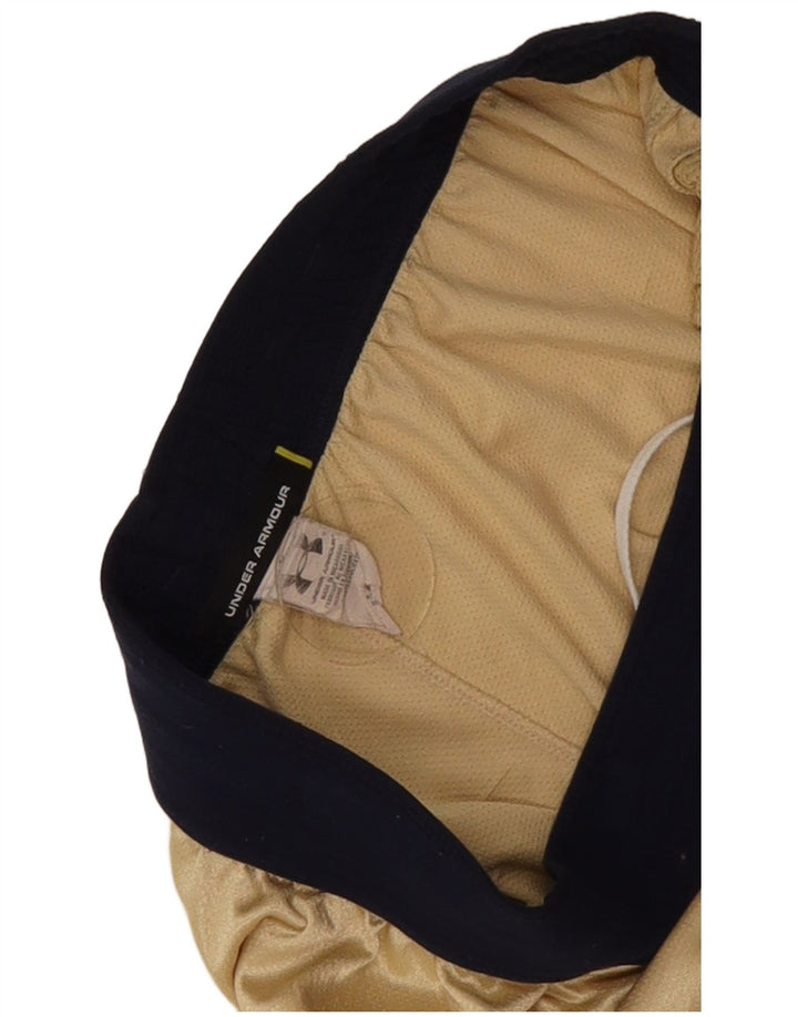 Under Armour Hombre Pantalones cortos deportivos con estampado grande Poliéster color block dorado
