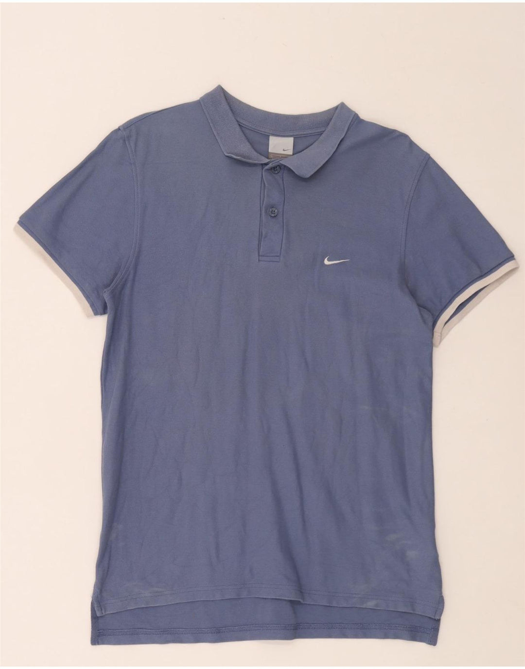 Polo Nike Hombre Grande Azul Algodón