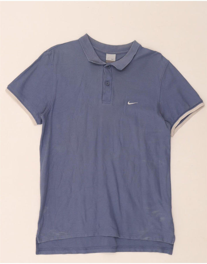 Polo Nike Hombre Grande Azul Algodón
