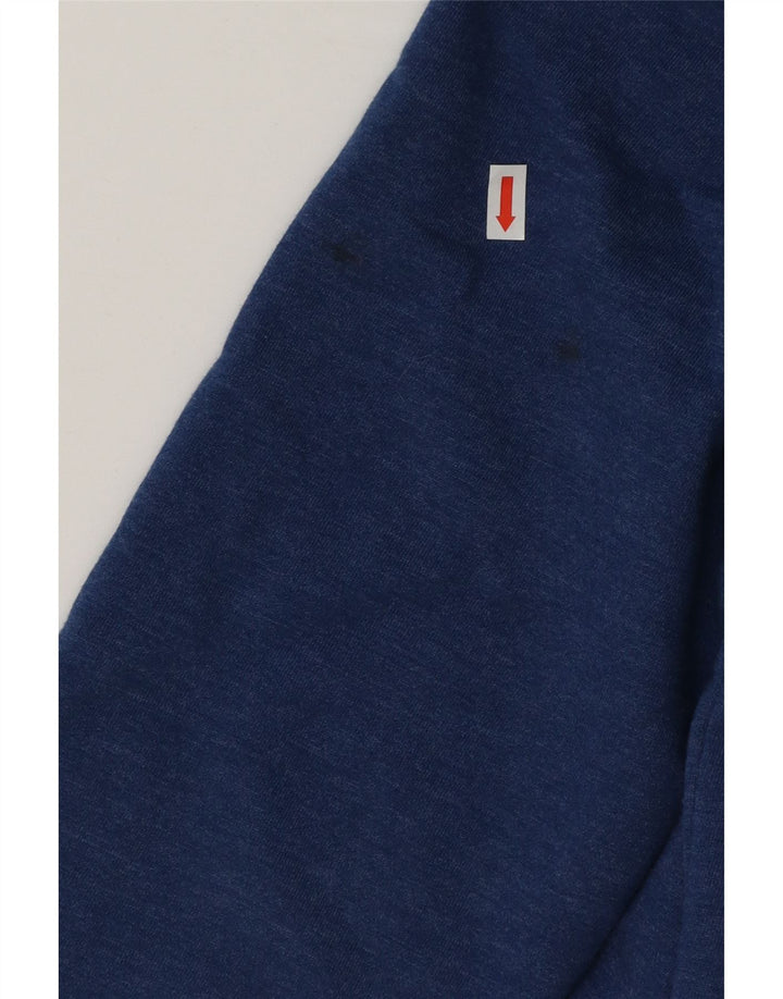 Converse Hombre Graphic Zip Sudadera con capucha Suéter Medio Azul Marino Algodón