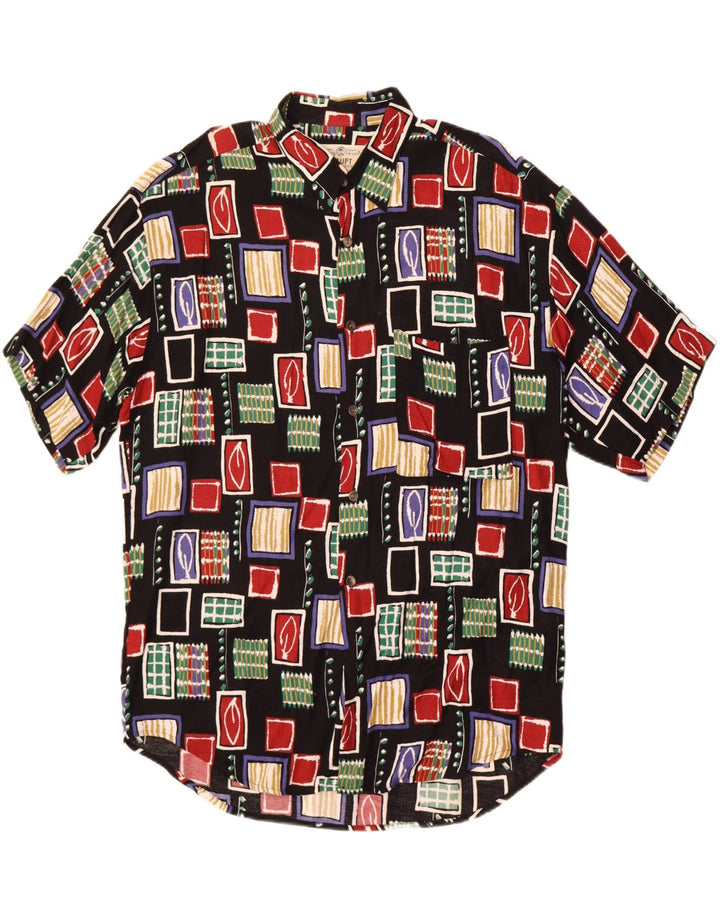 Camisa Haupt Hombre Manga Corta XL Negro Geométrico