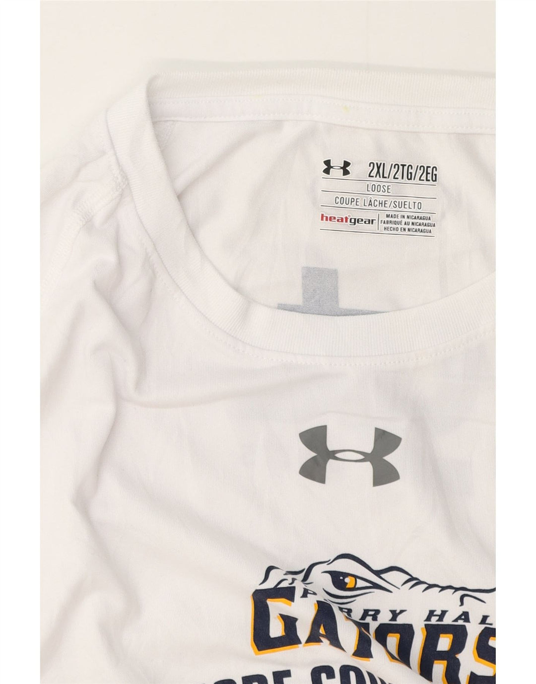 UNDER ARMOUR Camiseta gráfica para hombre de manga larga 2XL Blanco