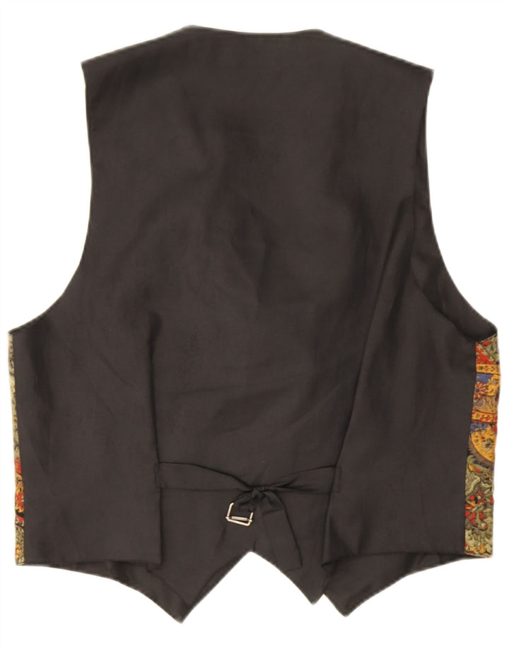 Chaleco vintage para hombre medio multicolor paisley viscosa retro