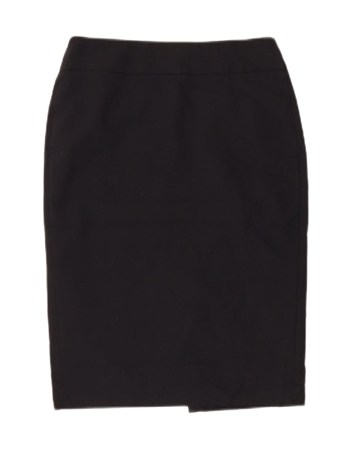 Marks & Spencer Falda lápiz para mujer UK 10 Small W28 Poliéster azul marino