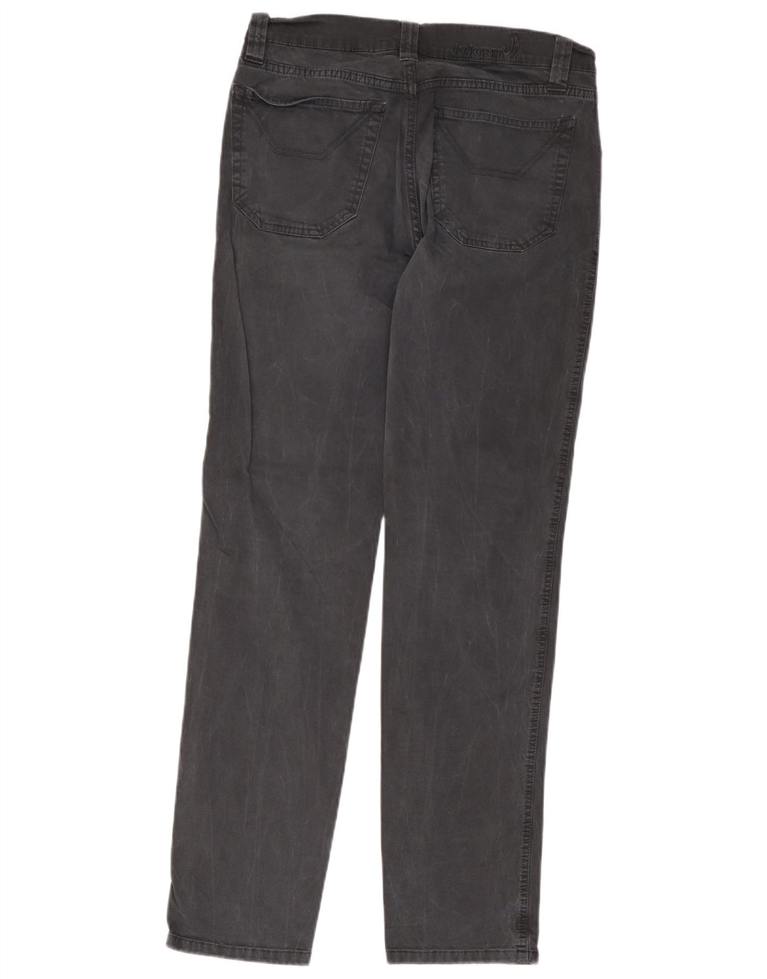 Jeckerson Vaqueros rectos para hombre W34 L33 Algodón gris