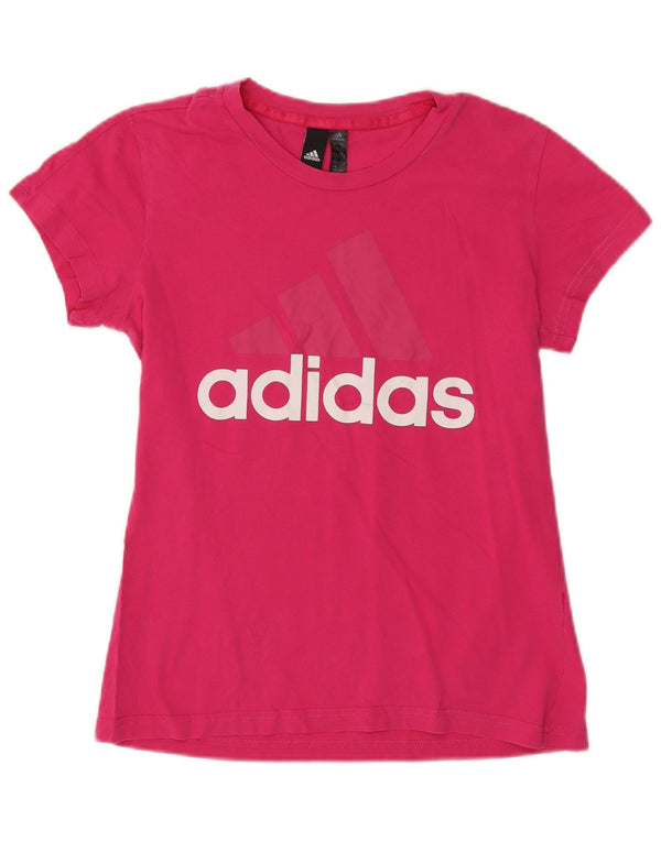 Adidas Camiseta gráfica para mujer Top UK 12/14 Medium Pink