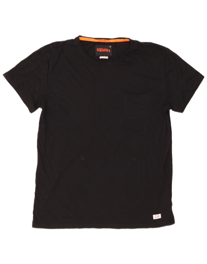 Superdry Camiseta para hombre Top 2XL Algodón negro