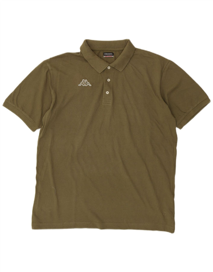 Kappa Polo Hombre 2XL Caqui Algodón