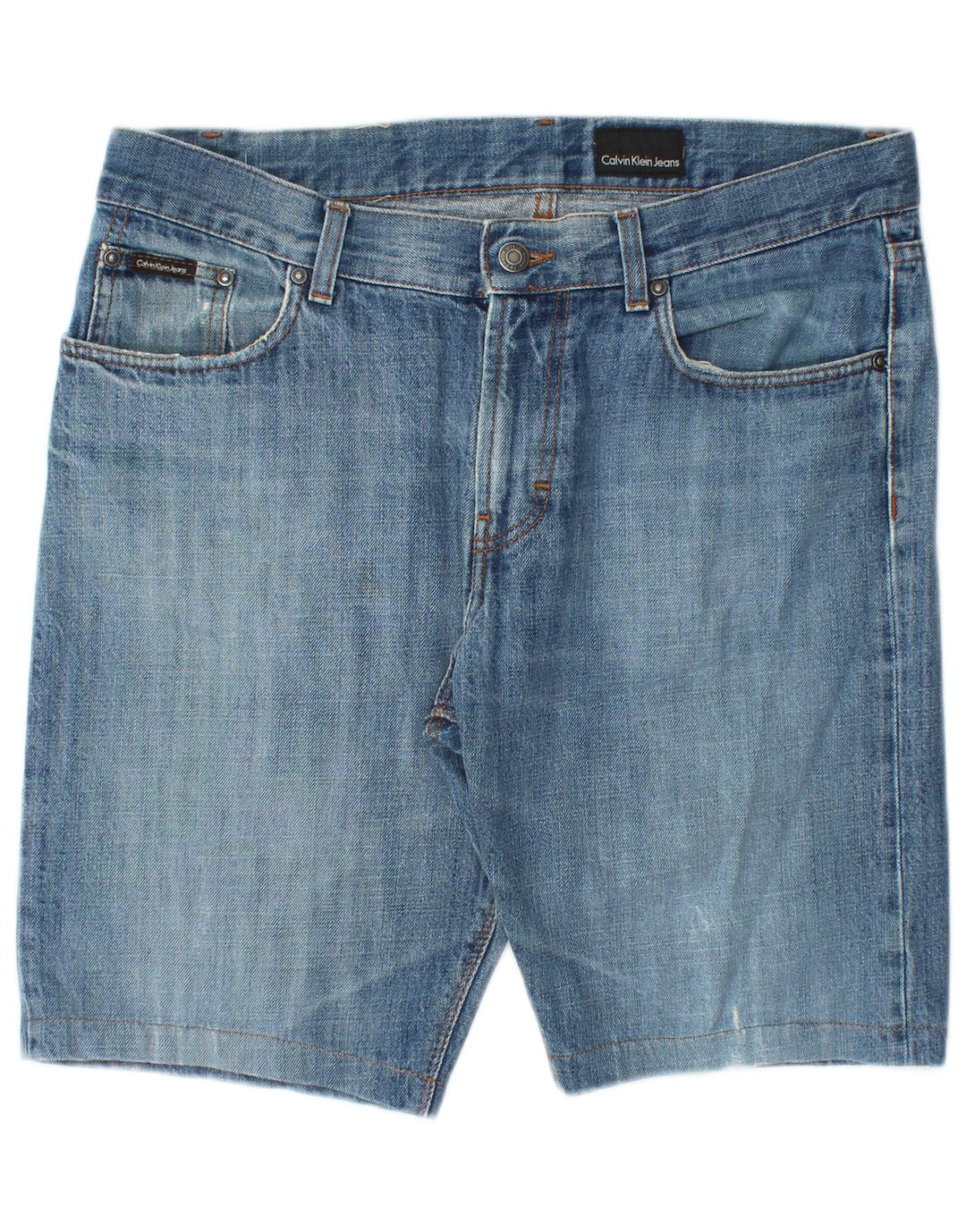 CALVIN KLEIN Shorts vaqueros para hombre W34 Algodón azul grande