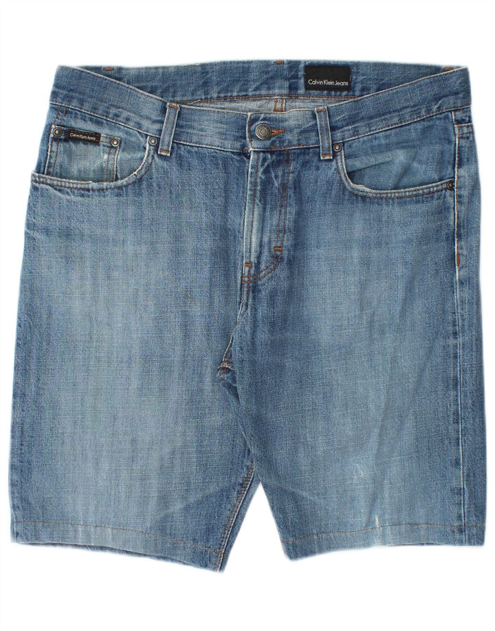 CALVIN KLEIN Shorts vaqueros para hombre W34 Algodón azul grande