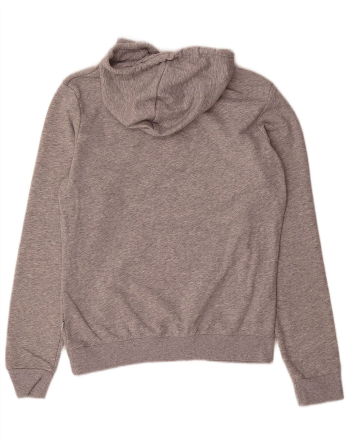 Puma Sudadera con capucha gráfica para mujer UK 12 Gris medio