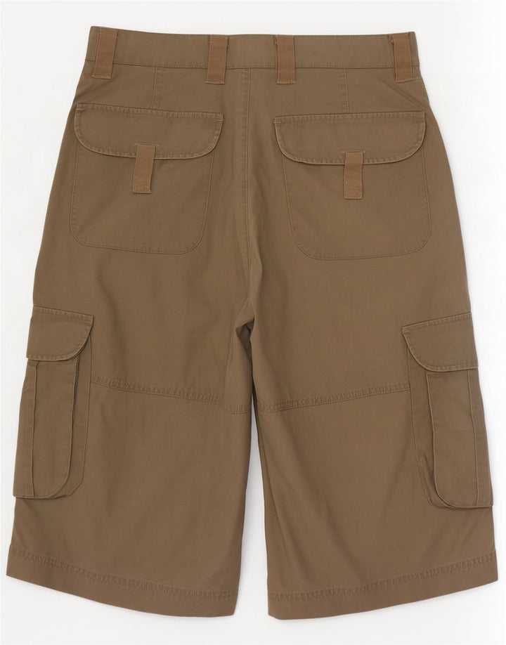 Zara Mens Cargo Shorts EU 38 Small W30 Caqui Algodón