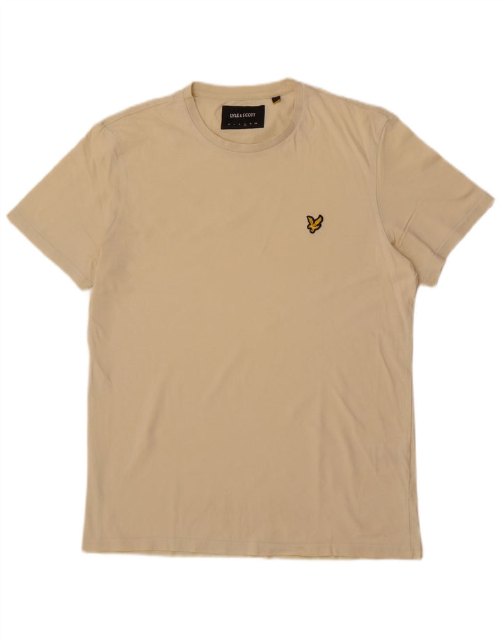 Lyle & Scott - Camiseta para hombre, talla grande, color beige, algodón