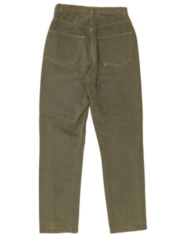 Banana Republic - Vaqueros rectos para mujer US 2 XS W24 L27 algodón caqui