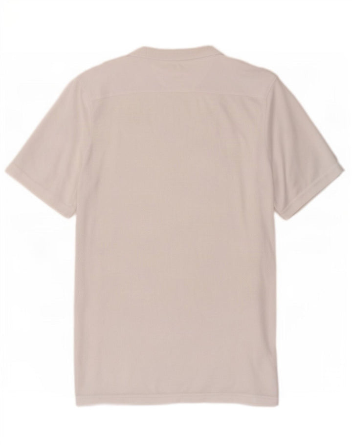 Camiseta Nike Dri Fit Slim para hombre, poliéster blanco mediano