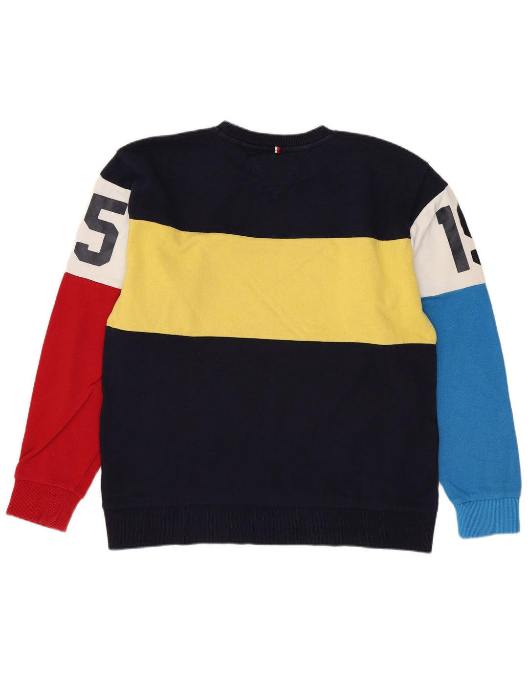 Tommy Hilfiger Sudadera para niño Jumper 13-14 años Azul marino Colorblock