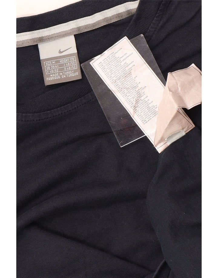 NIKE Camiseta de manga larga para hombre UK 39/41 Medium Azul marino Algodón