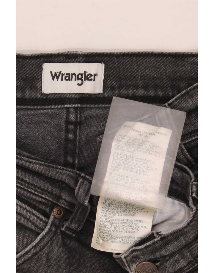 Wrangler Vaqueros rectos elásticos Texas para hombre W38 L32 Algodón gris