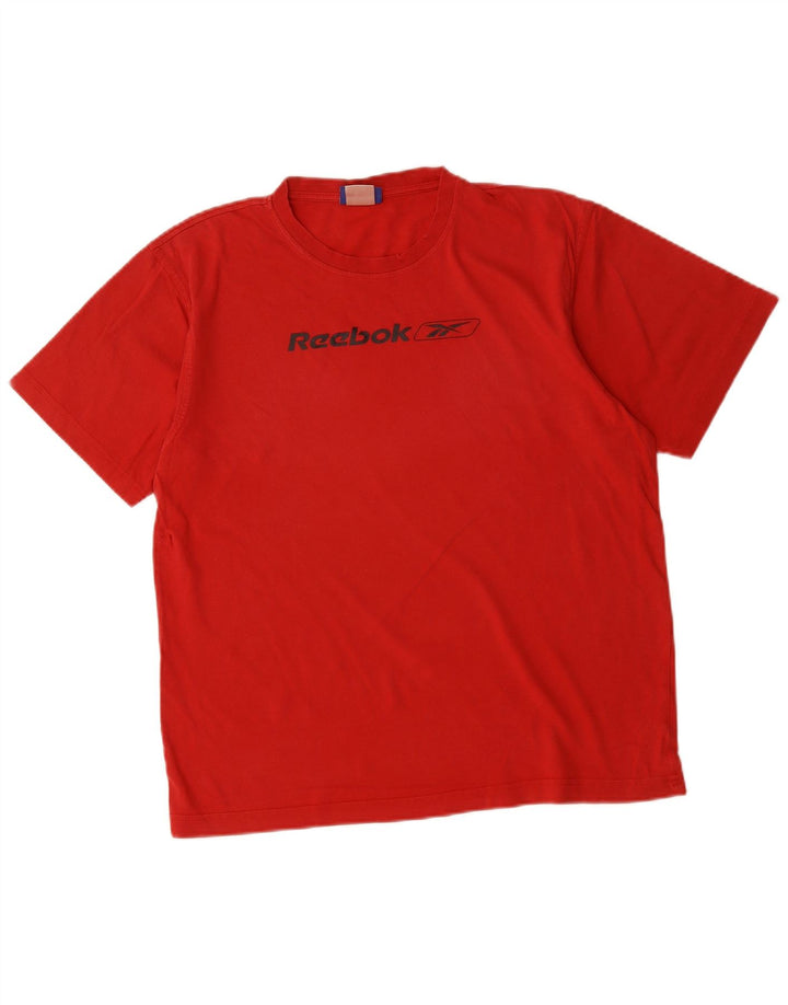 REEBOK Camiseta gráfica para hombre Top Medium Red Cotton