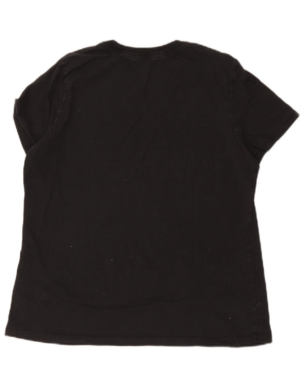 Nike Camiseta gráfica para mujer Top UK 46 Grande Algodón negro