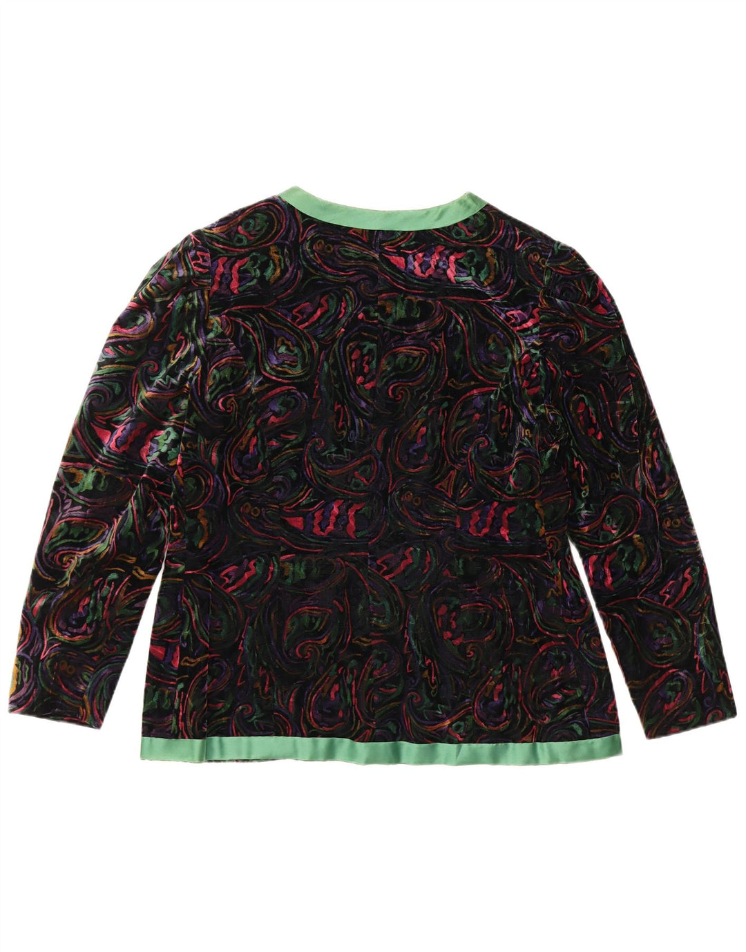 VINTAGE Mujer 1 Botón 2 Piezas Falda Set UK 12 Medio W32 Multicolor