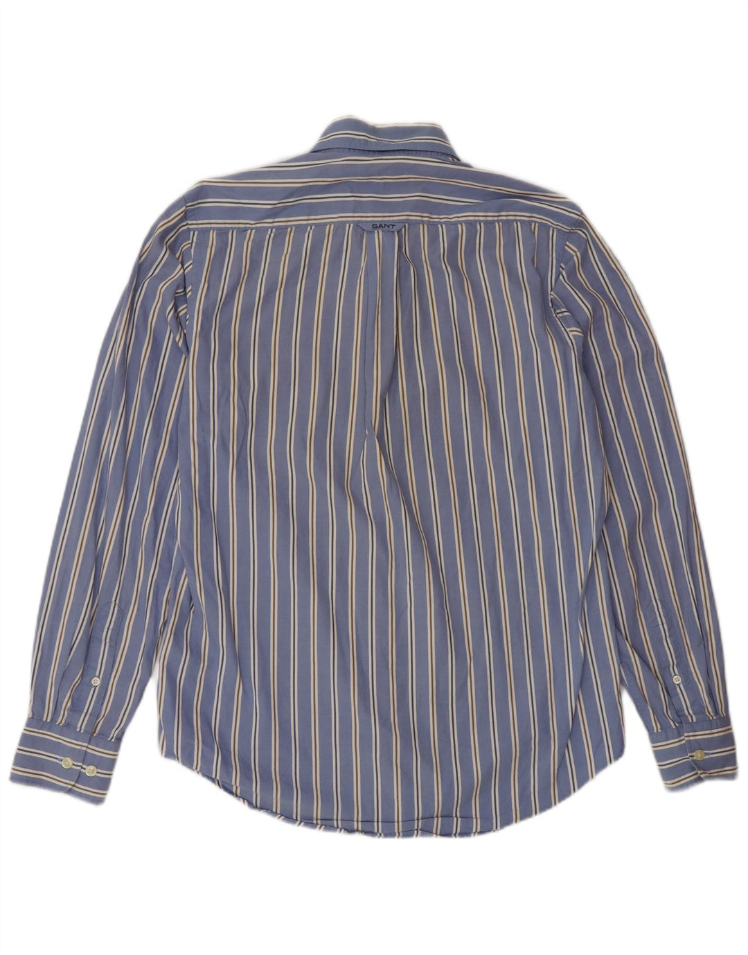 Camisa Gant Regular Fit De Algodón A Rayas Azul Pequeño |