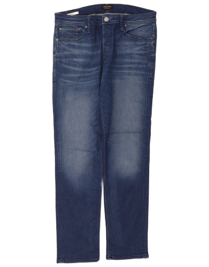 Jack & Jones Hombre Tim Slim Vaqueros Rectos W34 L32 Azul