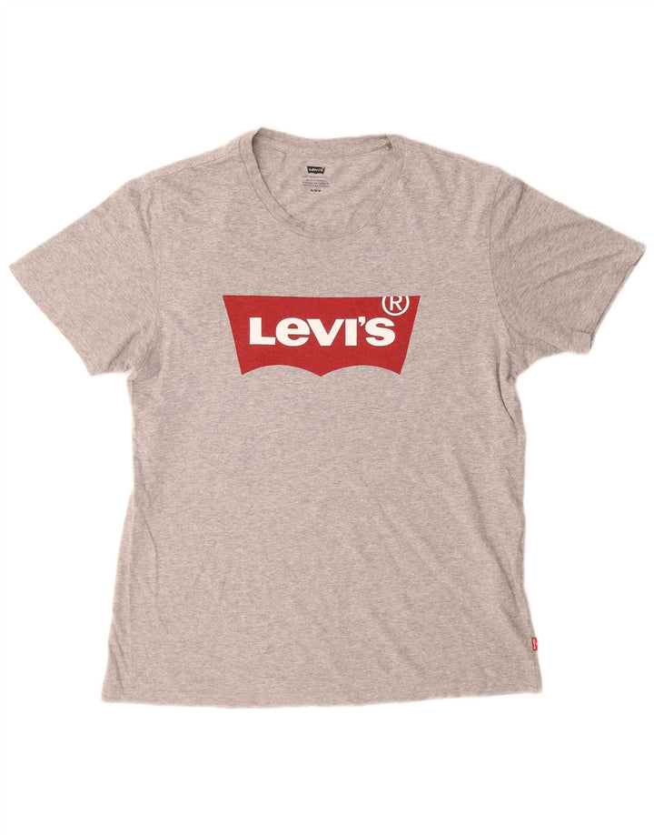 LEVI'S Camiseta gráfica para hombre Top Algodón gris medio