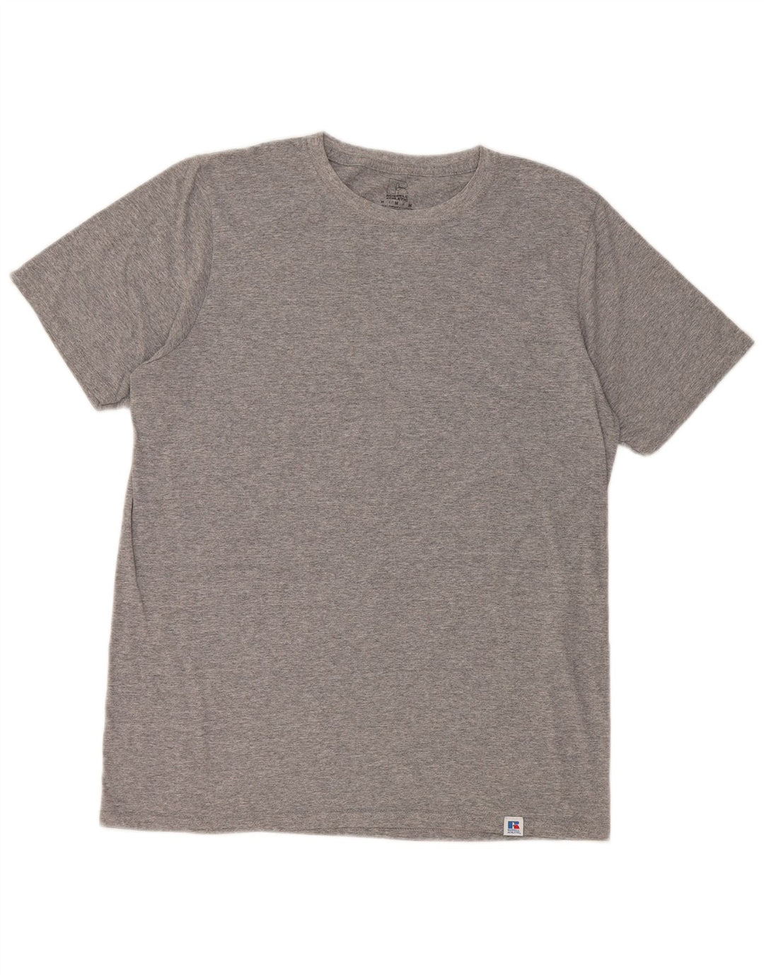 Camiseta Russell Athletic para hombre Top de algodón moteado gris medio