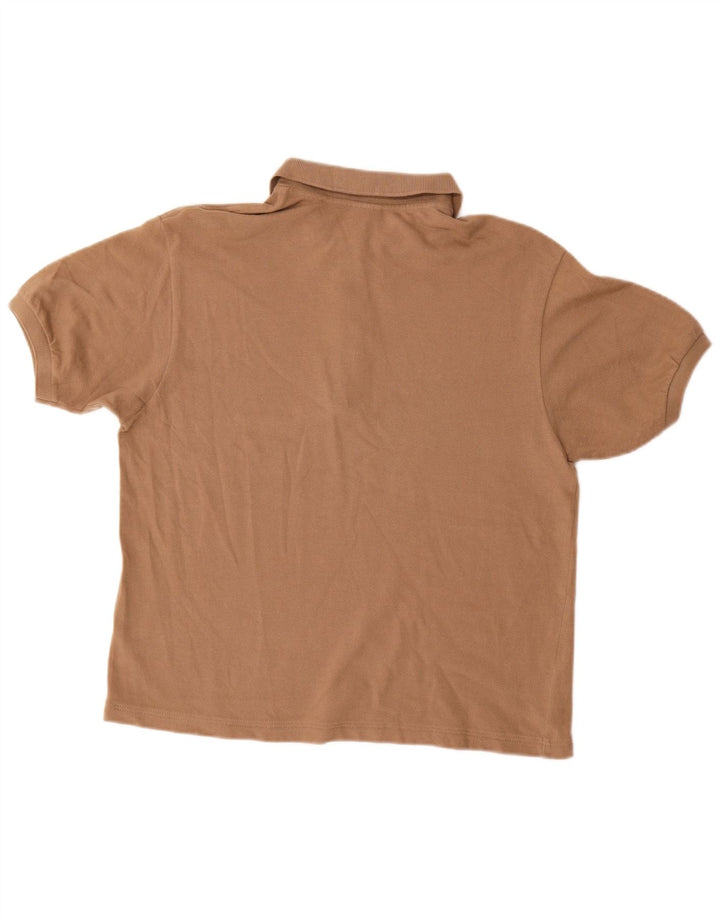 Polo Lacoste Mujer Talla 44 Grande Algodón Marrón