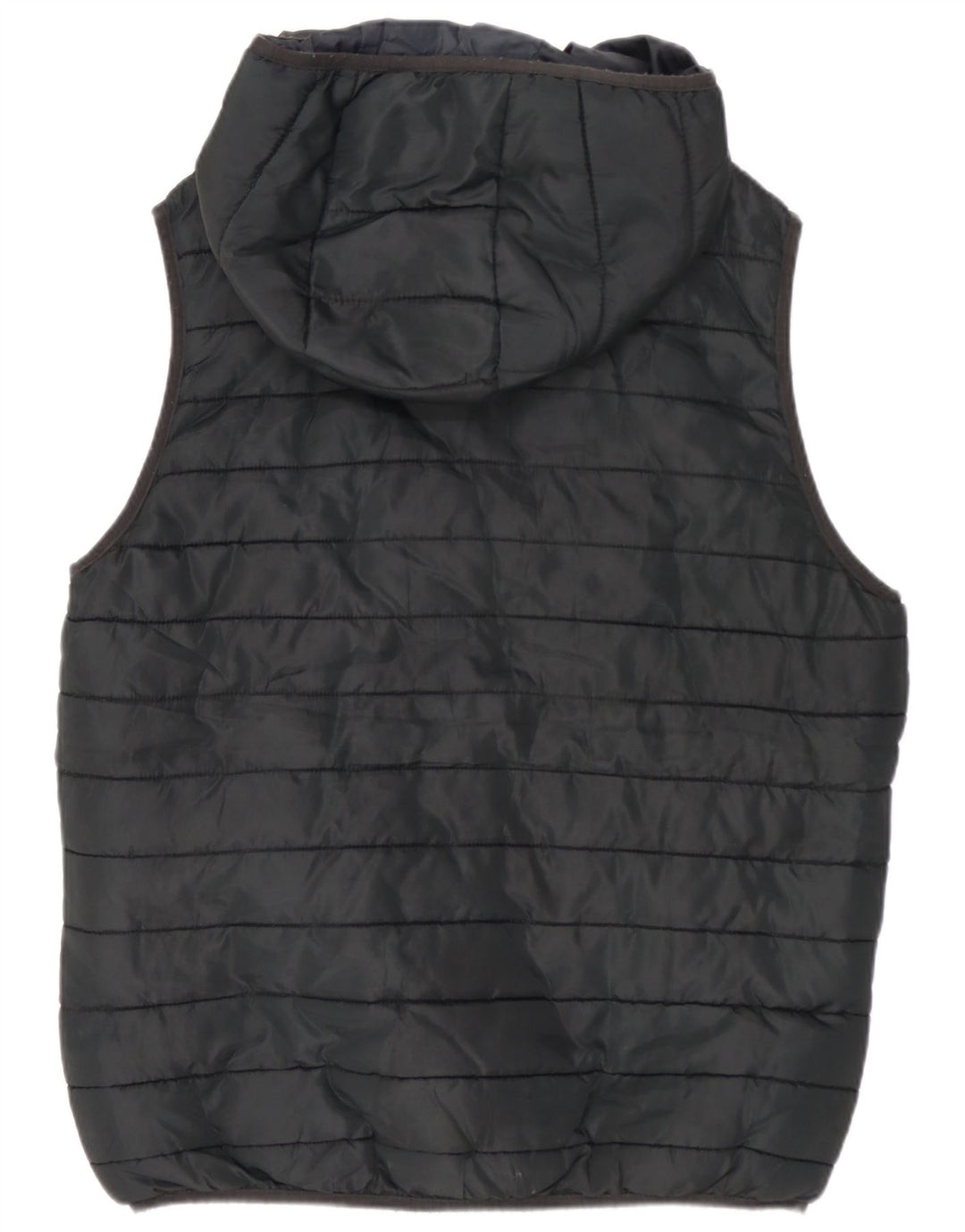 Jack & Jones Chaleco acolchado con capucha para hombre UK 36 Small Poliéster negro